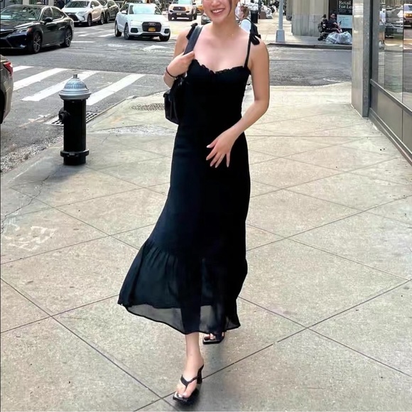 Reformation Nikita Dress Black - joarbit.com